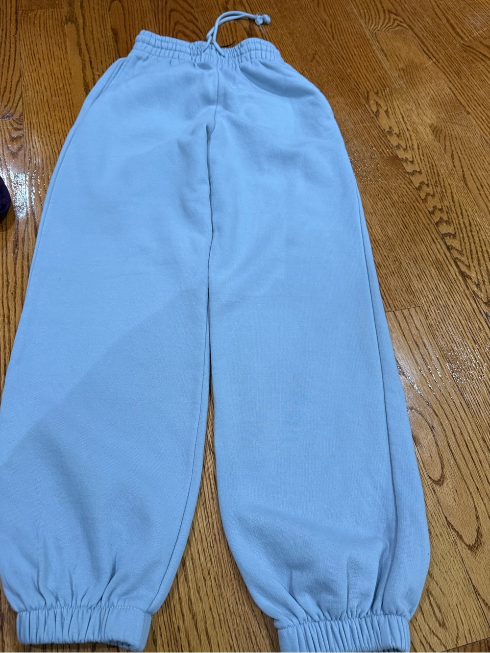 Zara Light Blue Kids Jogger Sweatpants with Elastic Cuffs